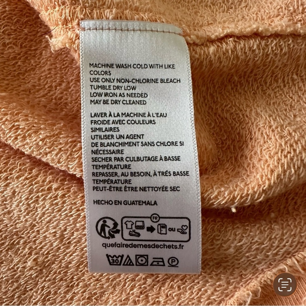 We The Free Oversized V‑Neck Sweatshirt in Peach - Picture 7 of 9